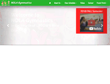 Tablet Screenshot of nolagym.com